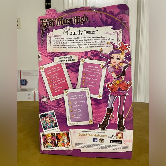 Ever After High Courtly Jester Way Too Wonderland 12” doll Collectible NWT NRFB - Picture 9 of 12